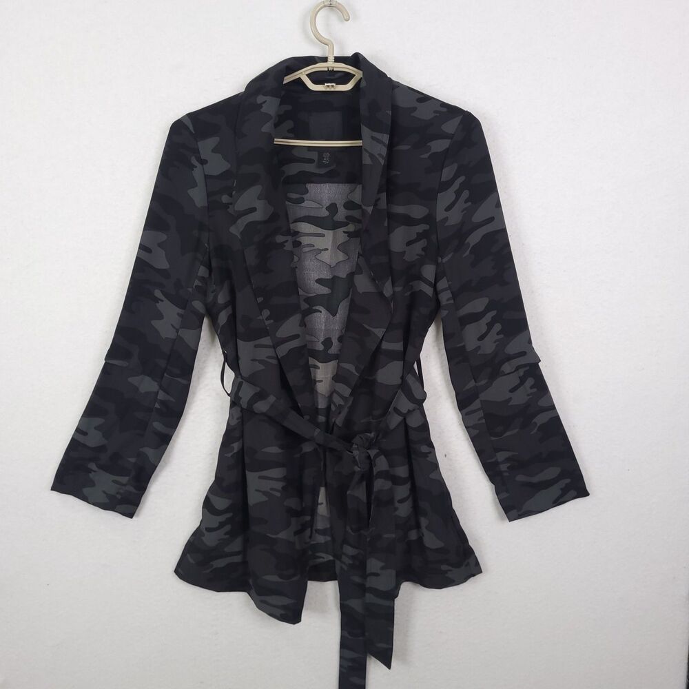 500 Maison Cinqcent Trench Jacket Size M Camo Lightweight Belted Capsule Classic